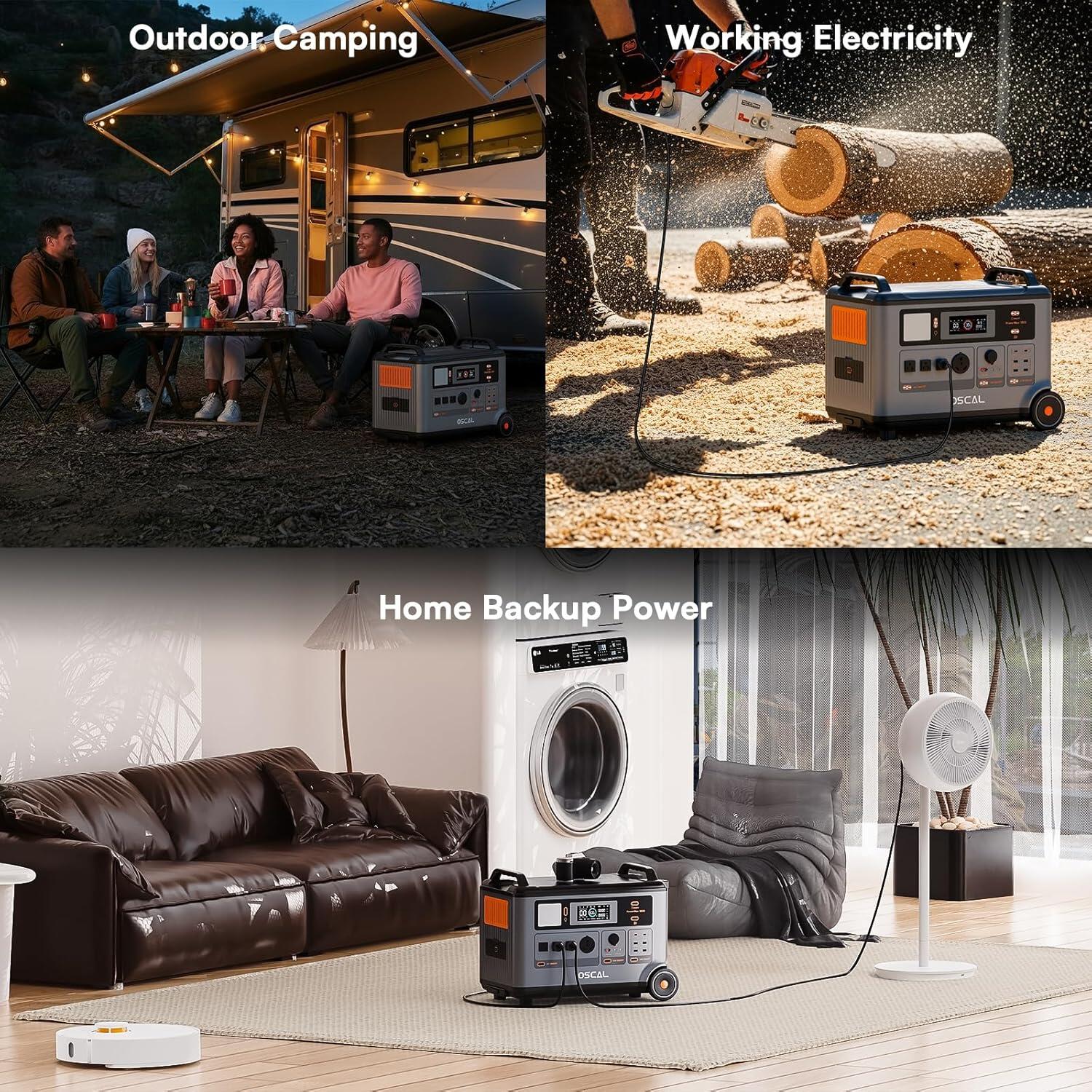 OSCAL PowerMax 3600 SE 3600Wh Station électrique portable 6/7