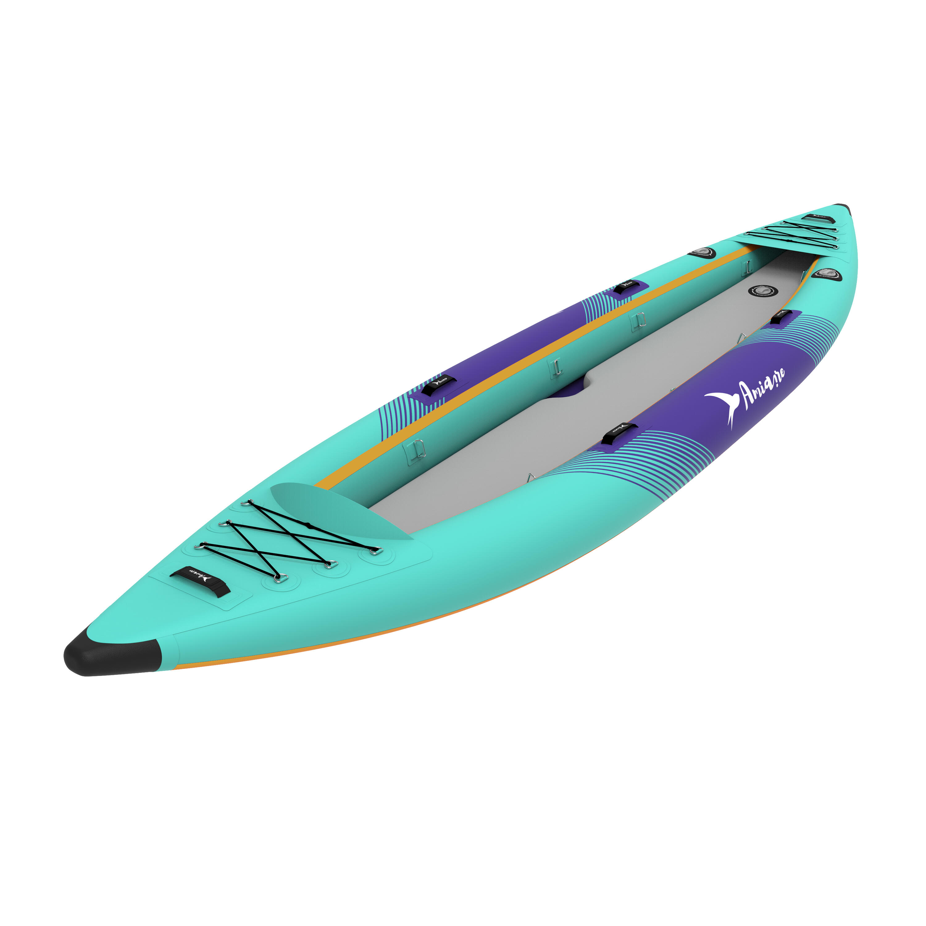 Kayak Hinchable Doble Aqua K2 Amiaire - Drop Stitch 420 cm – Pack Completo 7/7