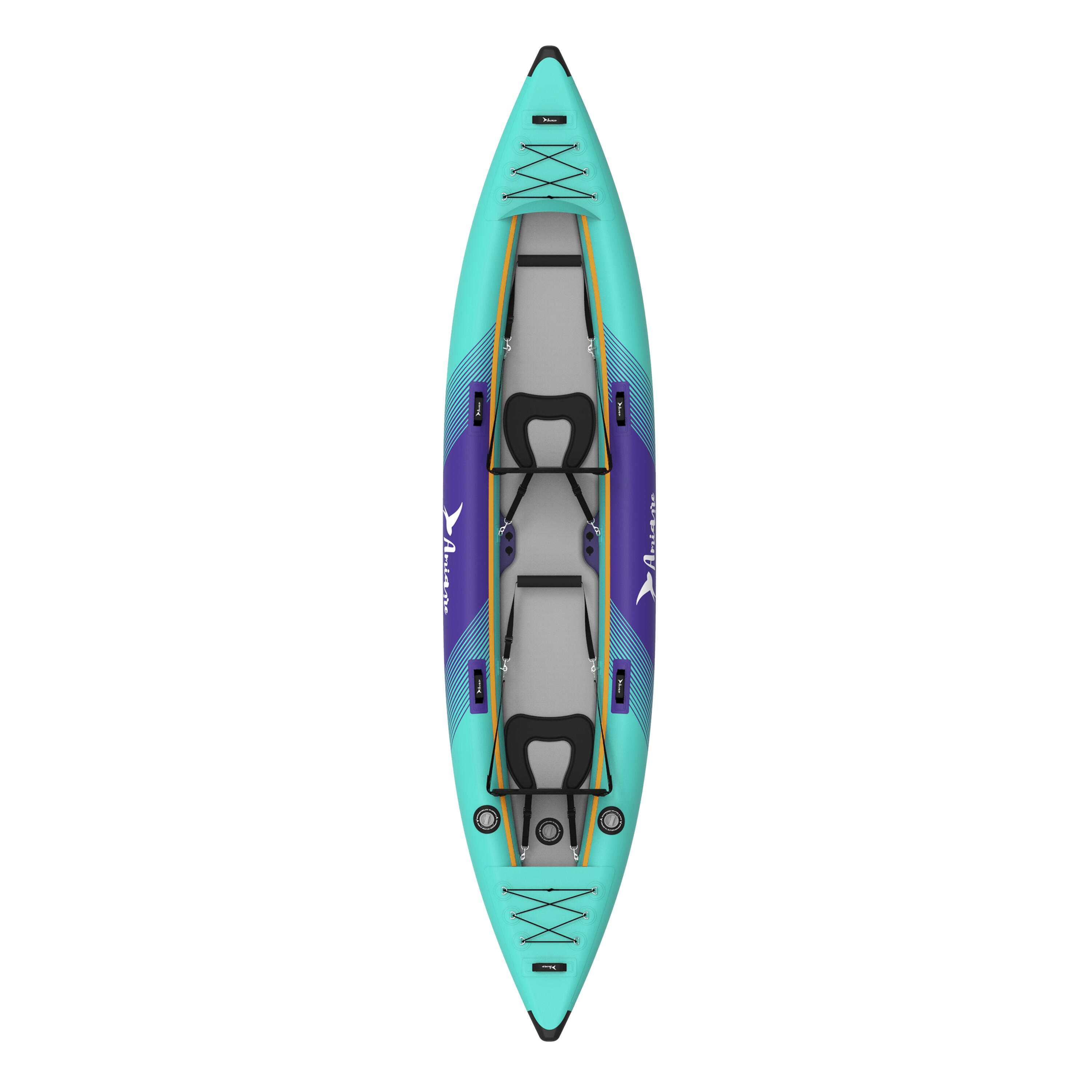 Kayak Hinchable Doble Aqua K2 Amiaire - Drop Stitch 420 cm – Pack Completo 5/7