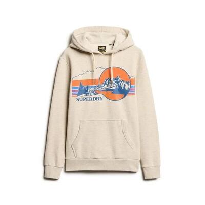 Gestreepte hoodie met patroon superdry