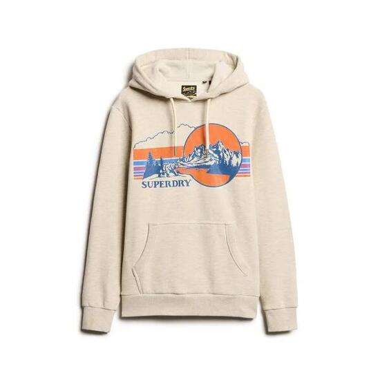 Bluza z kapturem w paski z wzorem Superdry