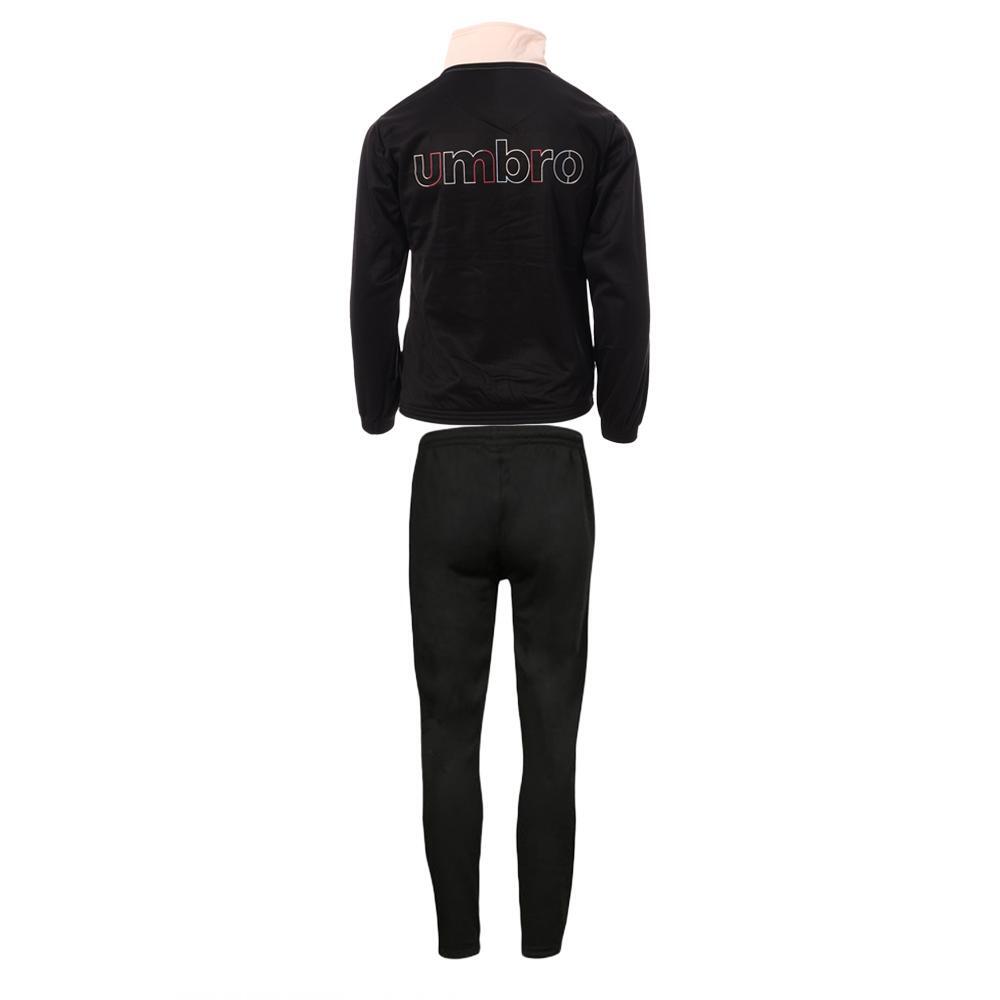 Chándal Umbro Joy para niña, negro y rosa con cremallera 3/3