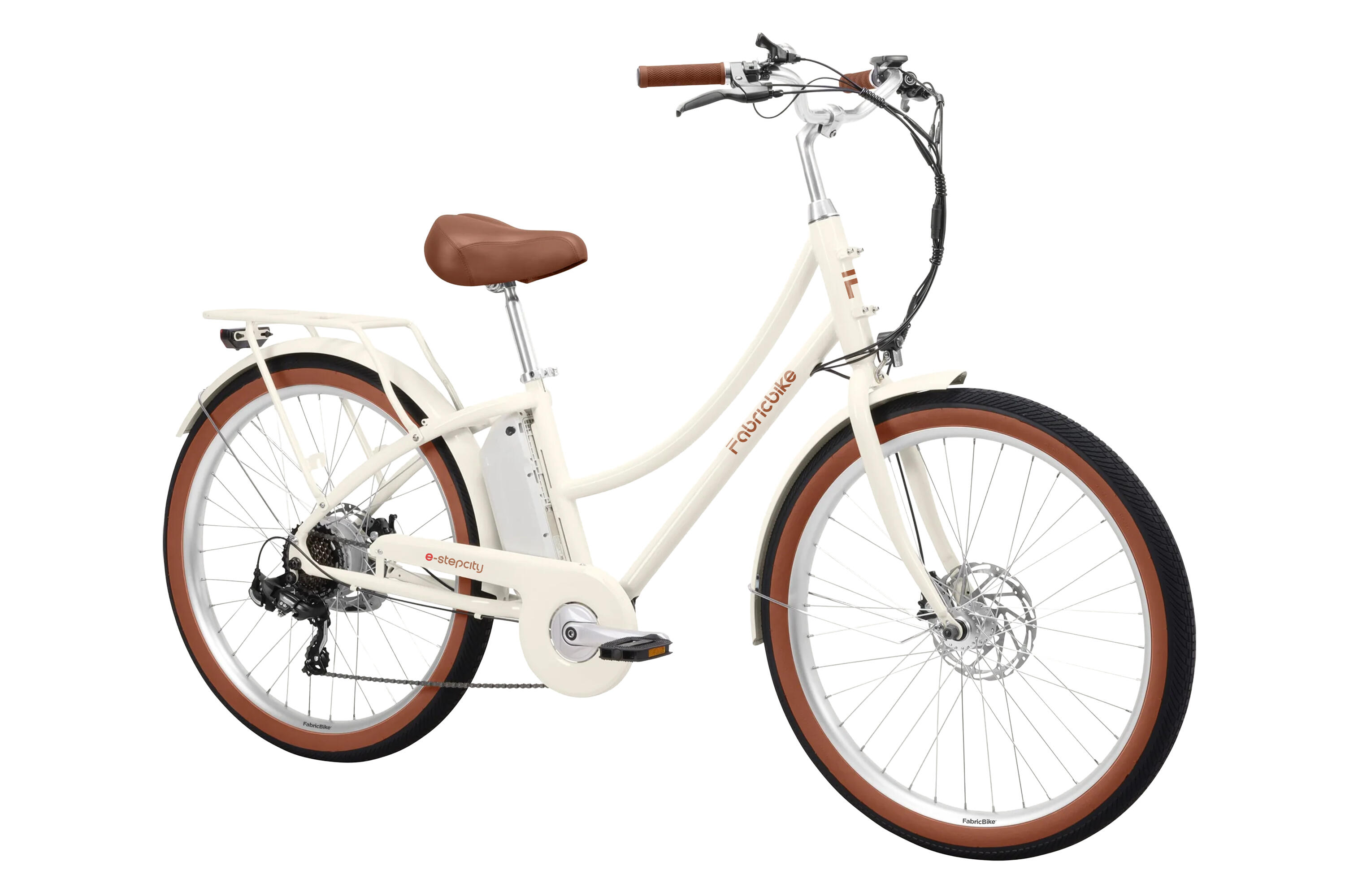 E-Stepcity Vélo Électrique – 250W, 36V, 60 km, Shimano 7V. Light Sand 2/4