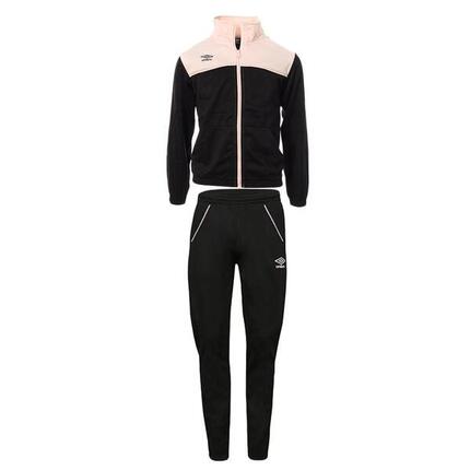 Survêtement Zippée Noire/Rose Fille Umbro Joy