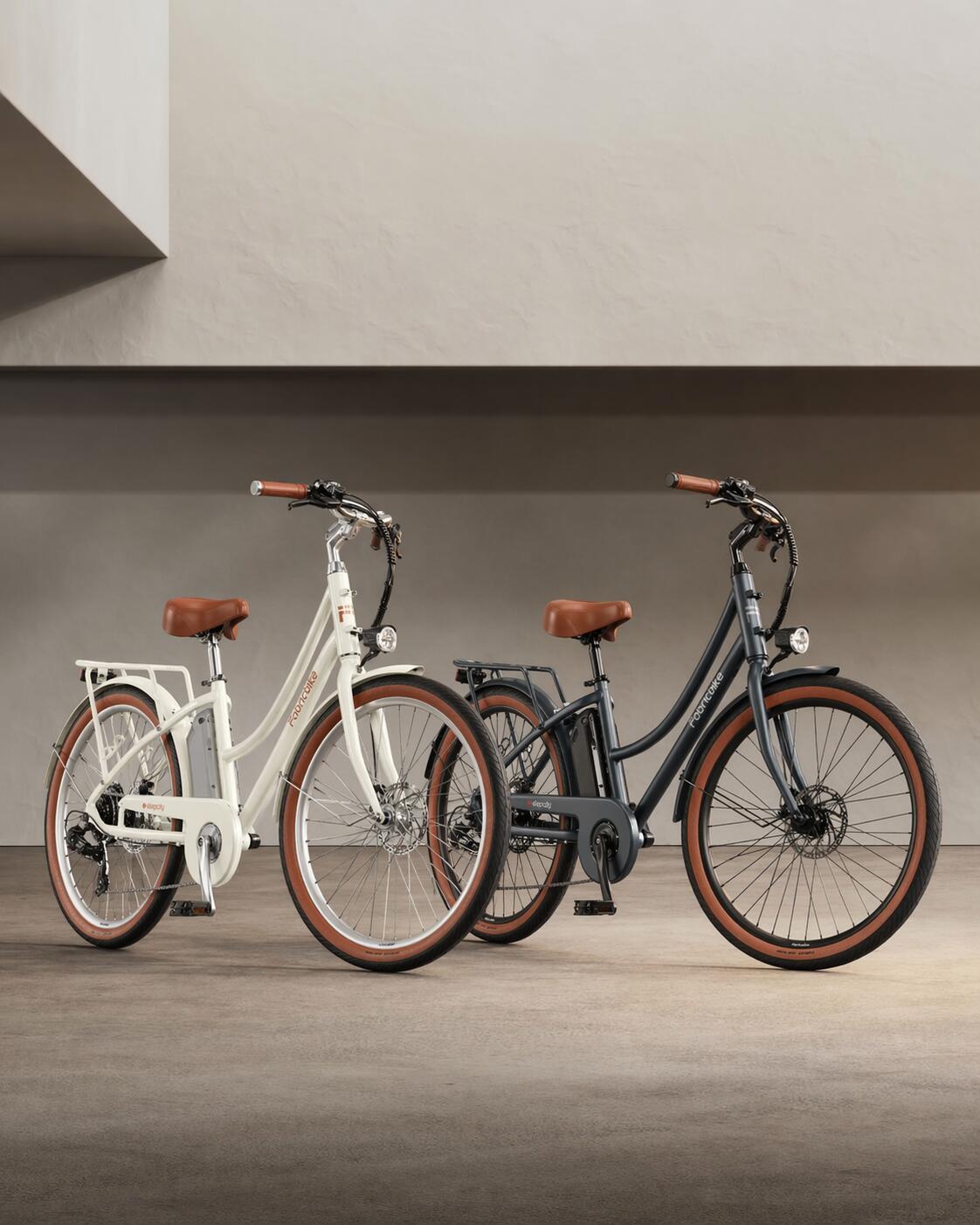 E-Stepcity Vélo Électrique – 250W, 36V, 60 km, Shimano 7V. Light Sand 4/4