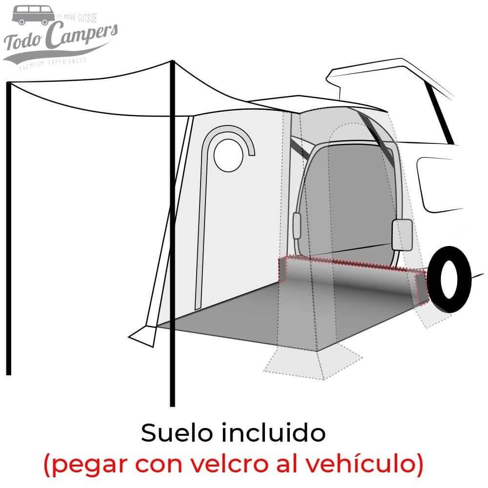 Cabina avancé de portón trasero Premium para Volkswagen Caddy y Ford Connect 6/7