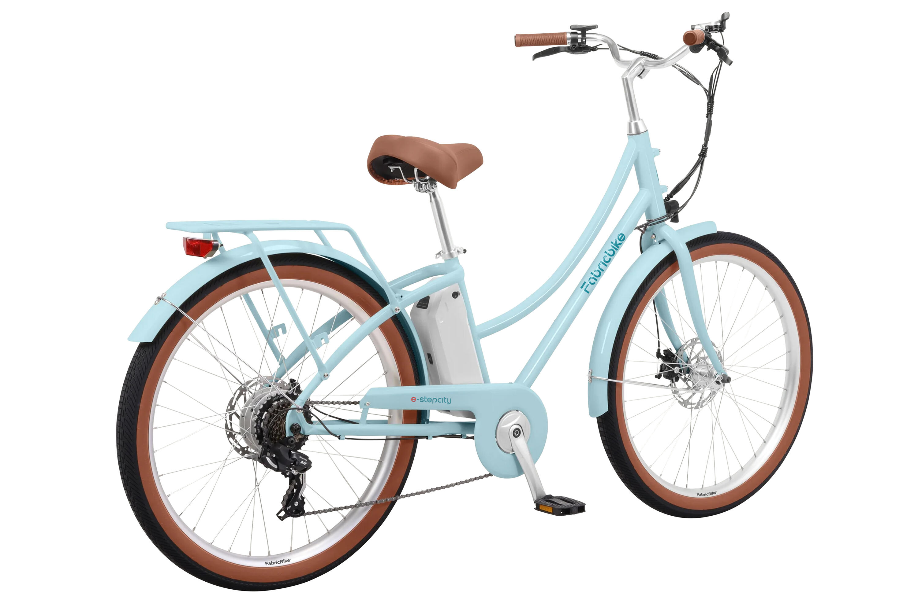 E-Stepcity Vélo Électrique – 250W, 36V, 60 km, Shimano 7V. Blue 3/4