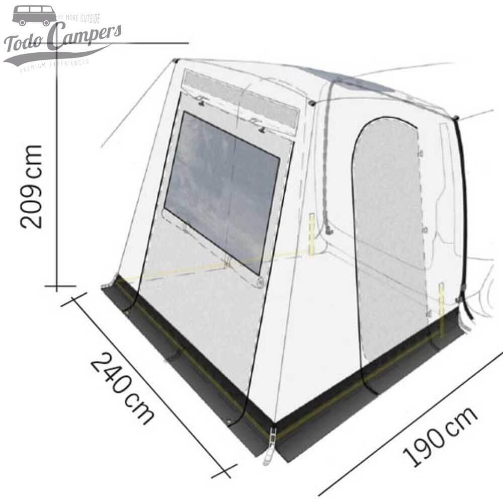 Cabina avancé de portón trasero Premium para Volkswagen Caddy y Ford Connect 4/7