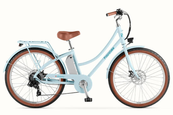 E-Stepcity Elektrisches Citybike – 250W, 36V, 60 km, Shimano 7-Gang. Blue