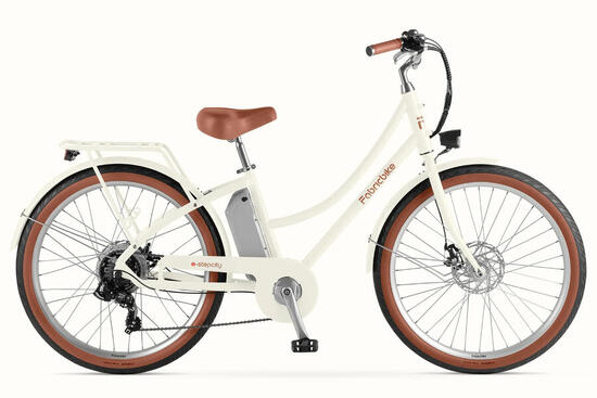 E-Stepcity Vélo Électrique – 250W, 36V, 60 km, Shimano 7V. Light Sand