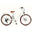 E-Stepcity Bicicletă Electrică – 250W, 36V, 60 km, Shimano 7V. Light Sand