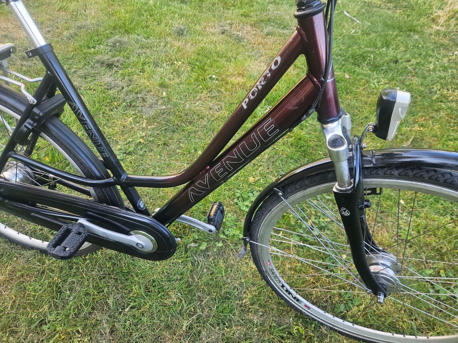 Avenue Damesfiets, zwart 3/4