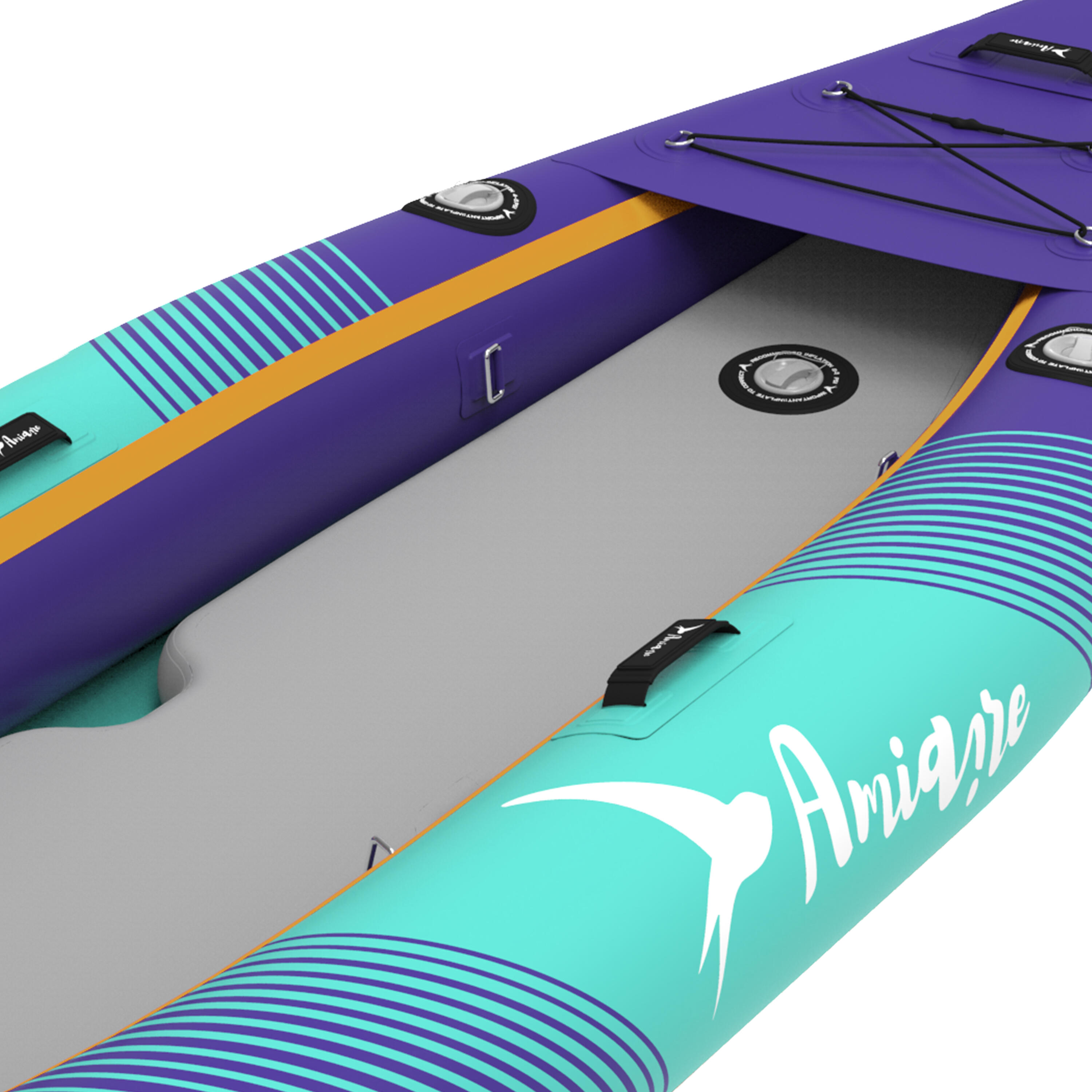 Kayak Hinchable Invidividual Aqua Amiaire - Drop Stitch 320 cm – Pack Completo 7/7