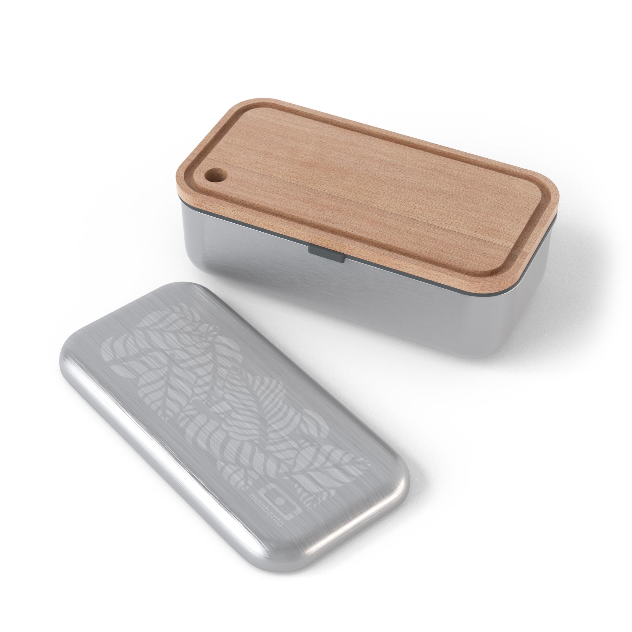 Set boite repas métal 700ml Jungle + planche découper|Adulte|Bureau, pique-nique 2/6