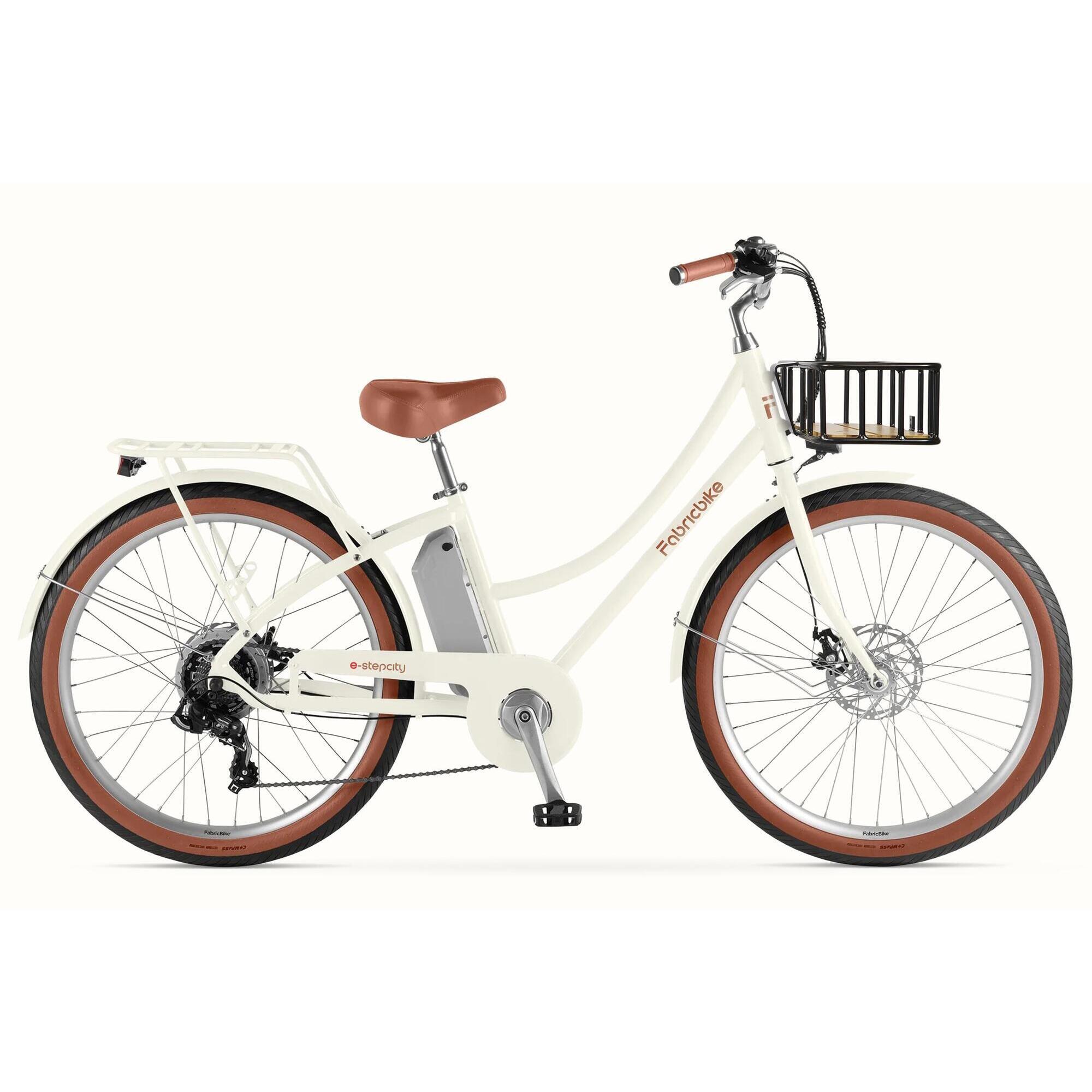 FABRICBIKE E-Stepcity Elektrické Městské Kolo – 250W, 36V, 60 km, Shimano 7rychl. Sand Plus