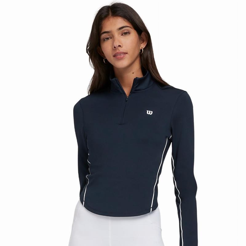 Moletom Feminino Wilson Brentwood Azul Marinho 5/5