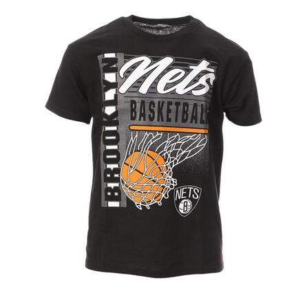 NBA Brooklyn Nets T-Shirt für Jungen, Schwarz