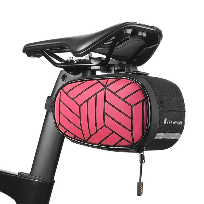 Reflecterende zadeltas voor mountainbike en racefiets 2/2
