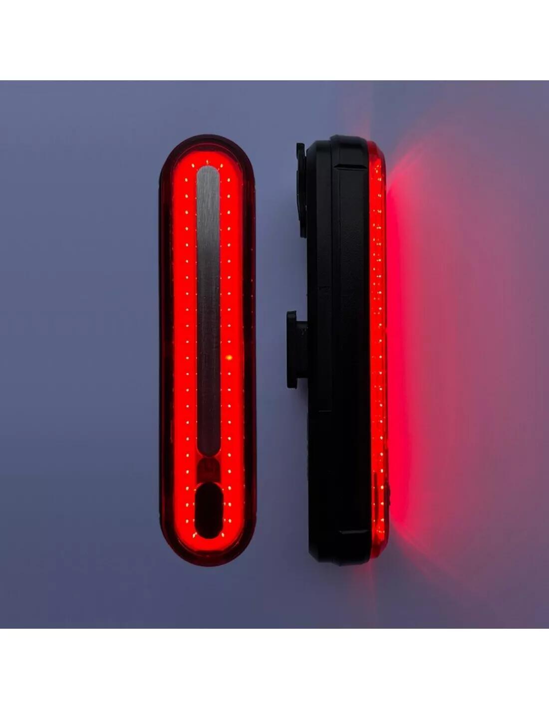 Luz trasera roja para bicicleta 100 lúmenes LED recargable por USB 2/6