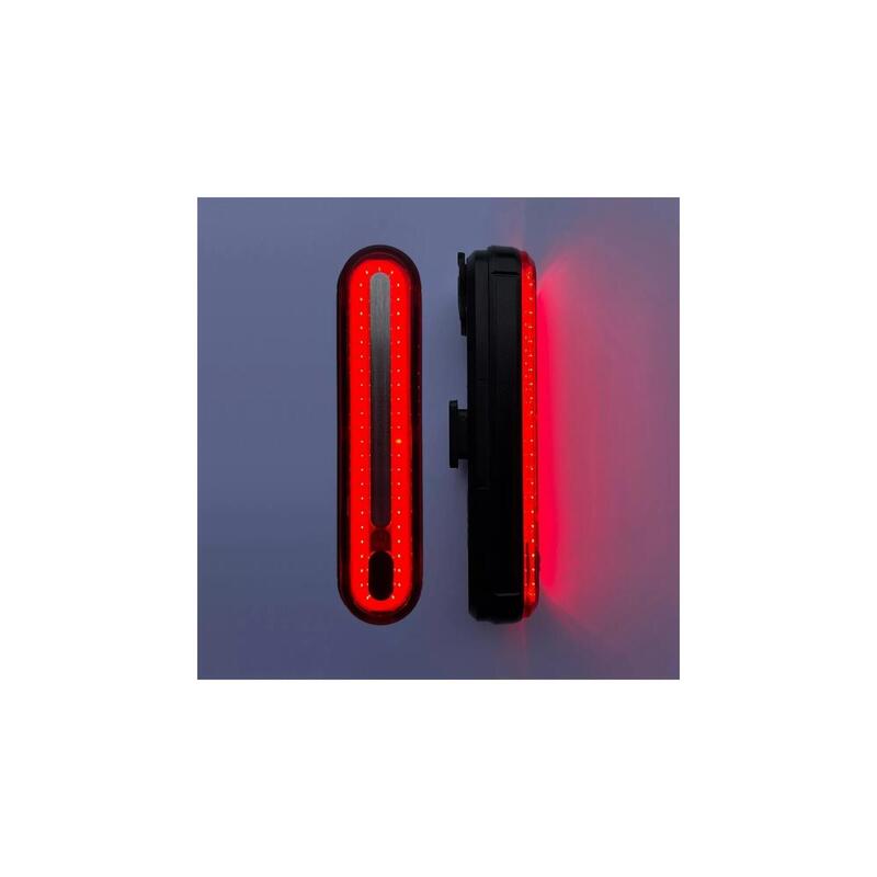 Lumină spate roșie pentru bicicletă, 100 lumeni, reîncărcabilă prin USB, cu LED