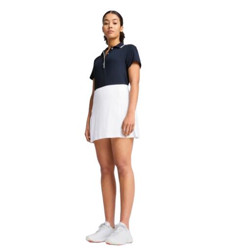 Polo da golf da donna Puma Cloudspun Bridges SS, blu navy 3/5