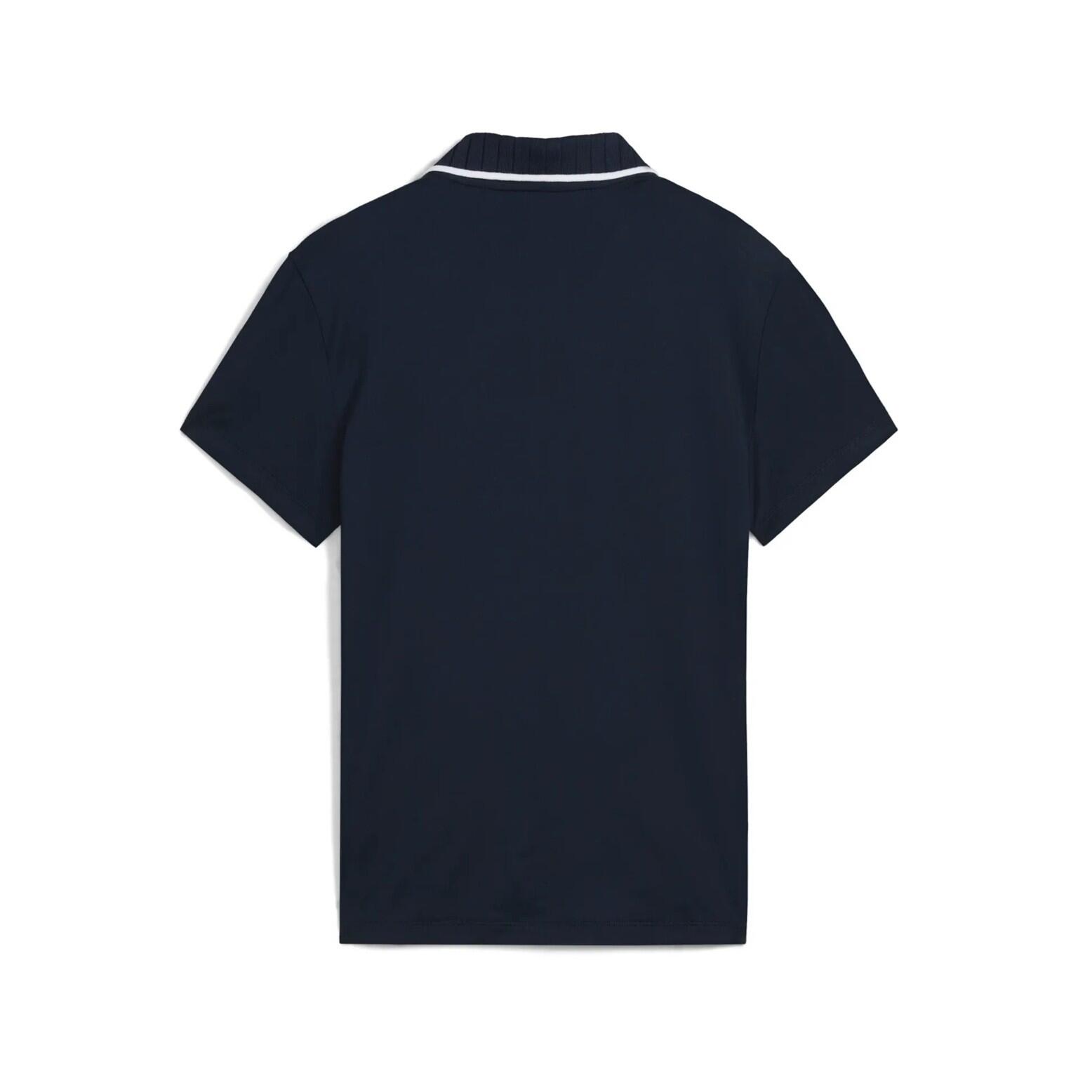 Polo da golf da donna Puma Cloudspun Bridges SS, blu navy 5/5