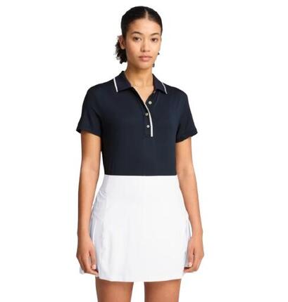 Polo de golf Puma Cloudspun Bridges SS pour femme, bleu marine