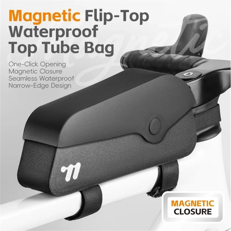 Saco de quadro impermeável para bicicleta de montanha flip magnético 2/2