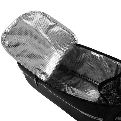Geanta termica bicicleta, 9 L, suport sticla, curea umar detasabila, 40x16x 7 cm