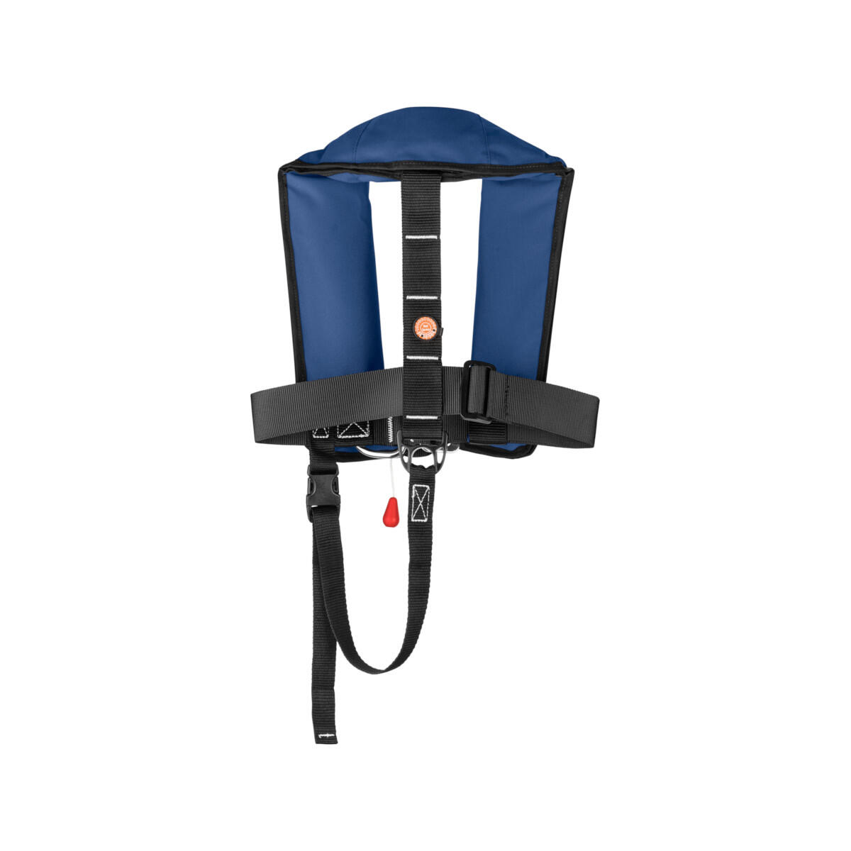 gilet de sauvetage automatique pour enfants 150N ISO avec harnais - bleu marine 2/4