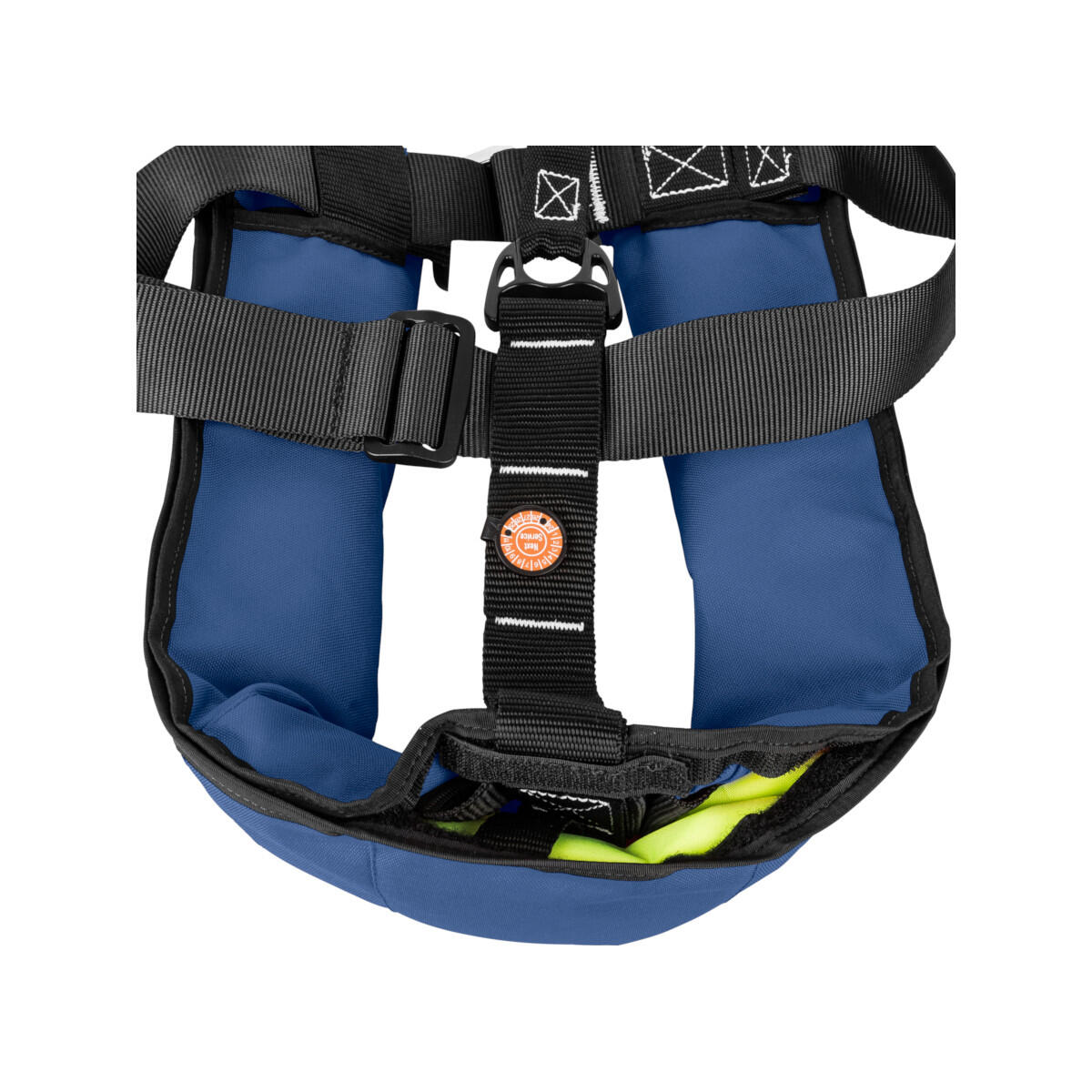 gilet de sauvetage automatique pour enfants 150N ISO avec harnais - bleu marine 4/4