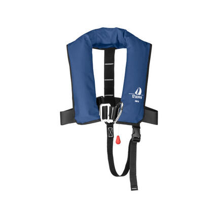 gilet de sauvetage automatique pour enfants 150N ISO avec harnais - noir
