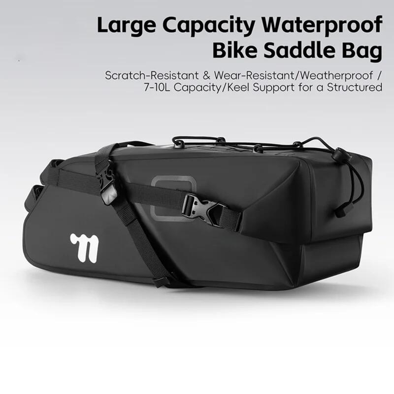 Sacoche de selle pour vélo étanche pochette de rangement 2/4