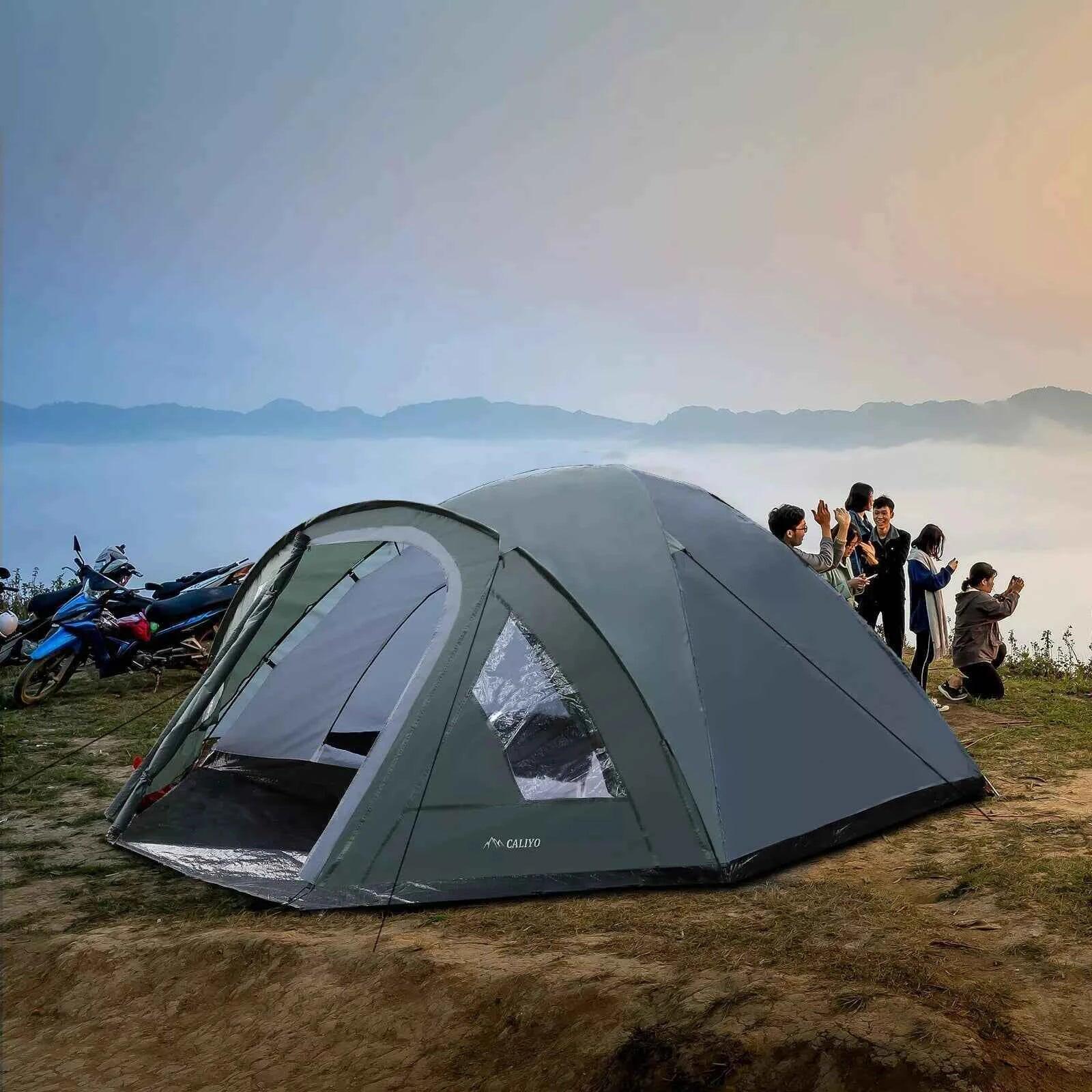 3-4 Personen Zelt Campingzelt Iglu 3000 mm Wassersäule Vorzeit 7/7