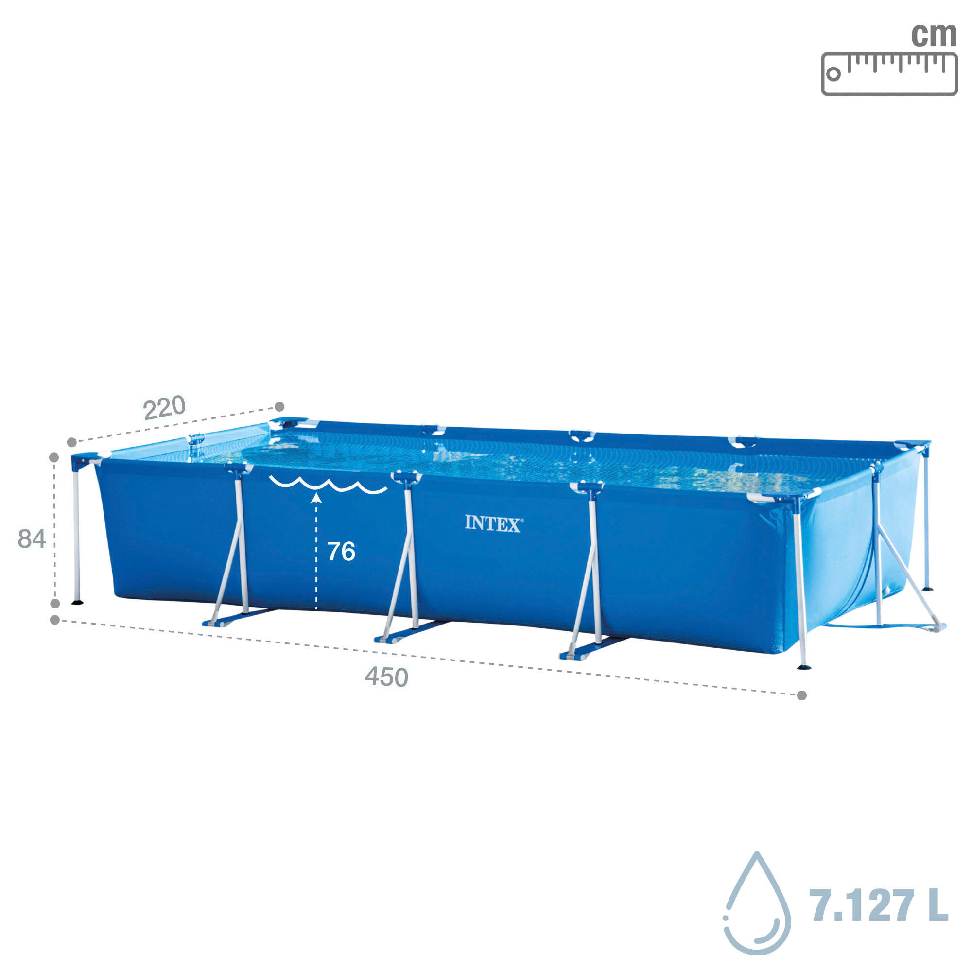 Bazén Intex 28274 Metal Frame 450x220x84 cm 4/7