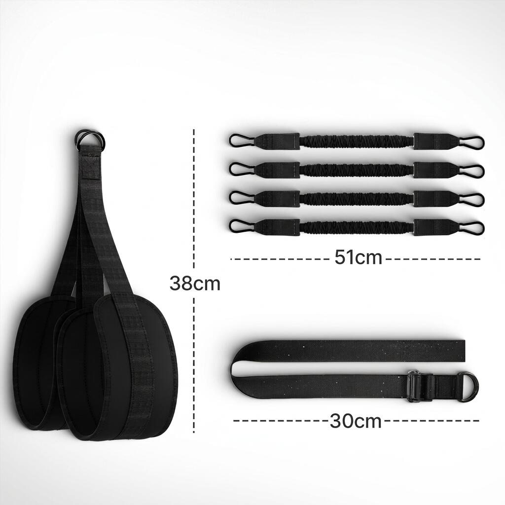 Klimmzughilfe Set mit Fußschlaufe & 4 Seilen, 136 kg Unterstützung im Home Gym 7/7