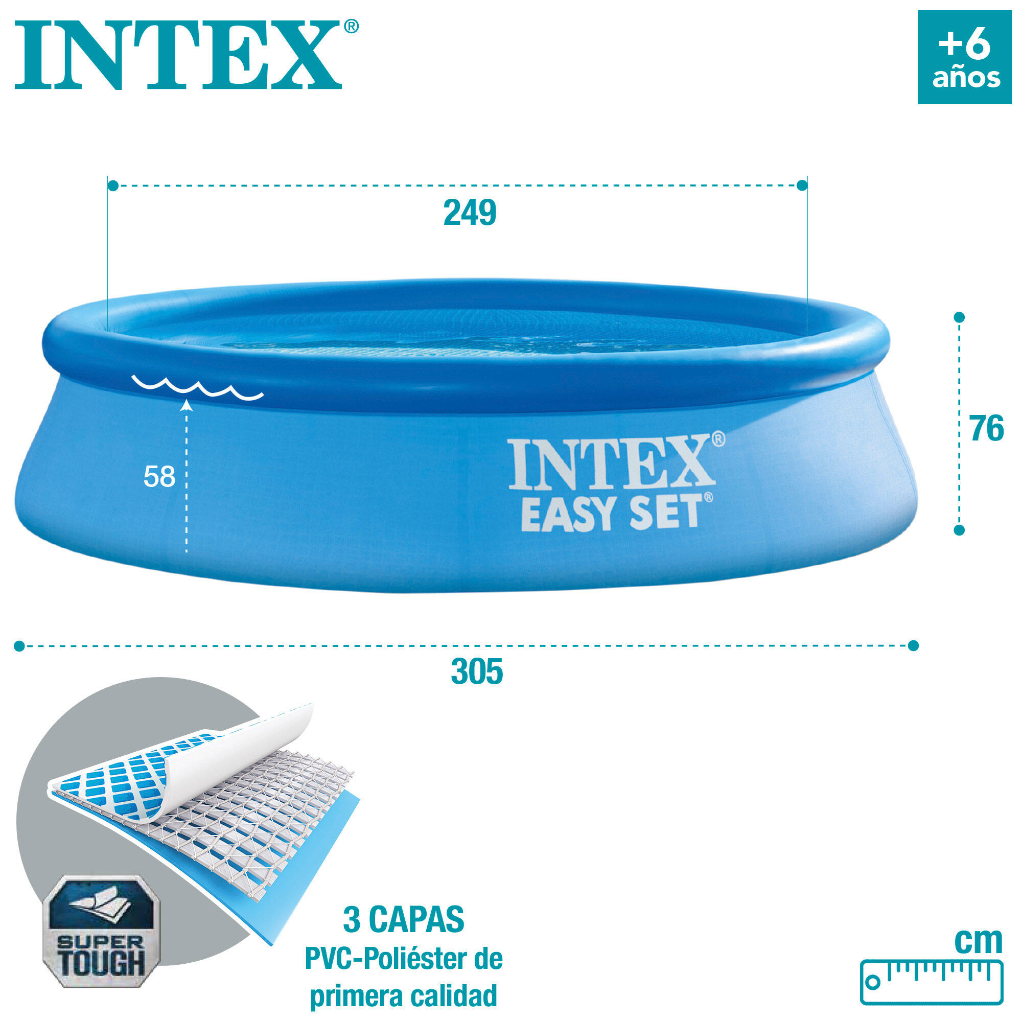 Intex 28122NP - Piscina Easy Set rotonda con Pompa Filtro, 305x76 cm 5/5