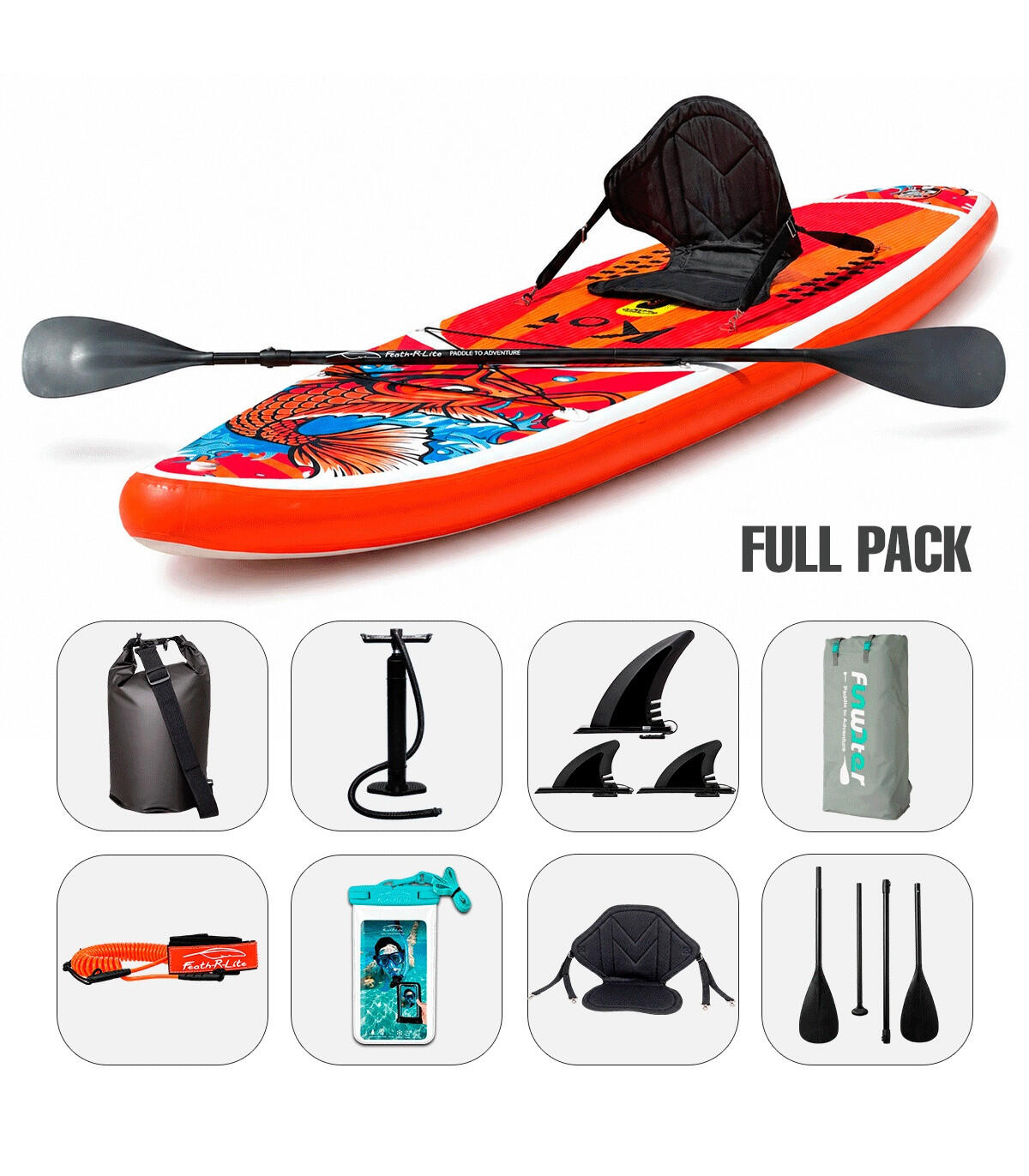 Tabla Paddle Surf Hinchable KOI 11'6" FULL PACK 2/7