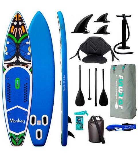 Opblaasbaar SUP board MONKEY 11'6" complete set – paddle board 350x84x15 cm