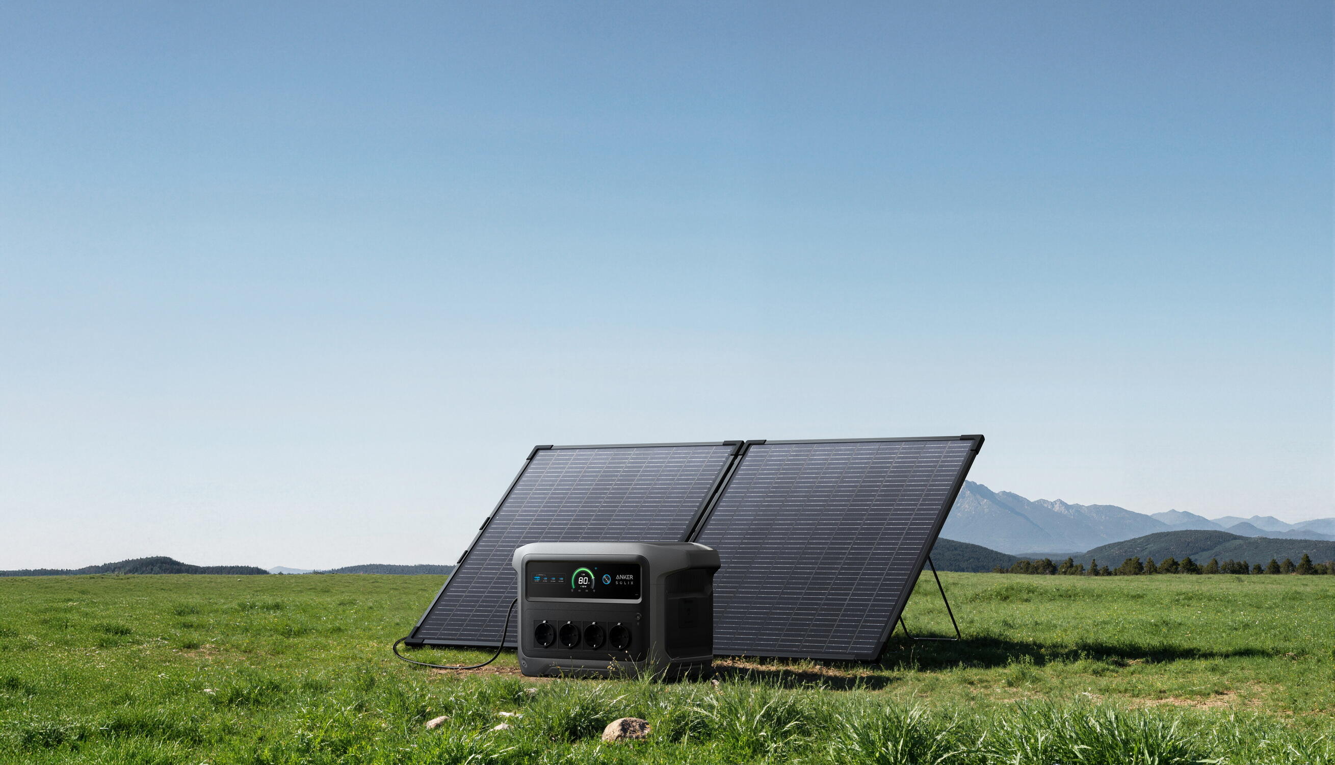 Kit station électrique Anker C2000 Gen 2 avec Panneau solaire bifacial 200 W 7/8