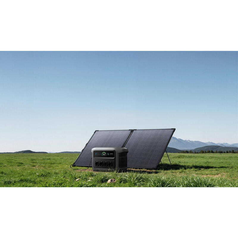 Kit stație de alimentare Anker SOLIX C2000 Gen 2 cu panou solar bifacial 200 W