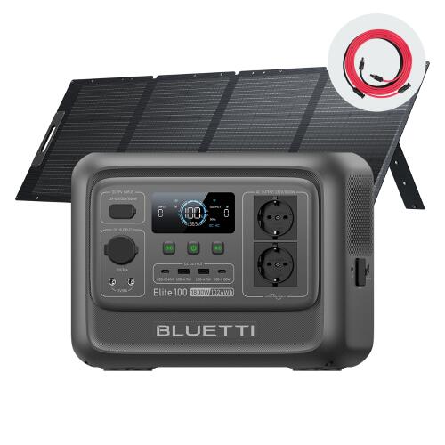 BLUETTI Stacja zasilania Elite 100 V2 +200W, 1024Wh cichy generator przenośny