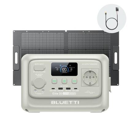 Elite 30 V2 générateur solaire avec panneau 100W, 288Wh 600W pour camping,voyage