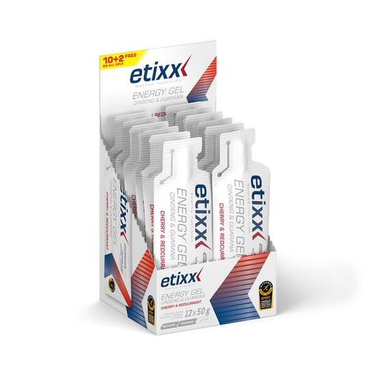 Etixx Ginseng & Guarana Energy Gel Groseille-Cerise 12x50g