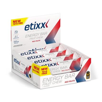 Etixx Energy Bar Fruit Chew Red Fruits 12x38g