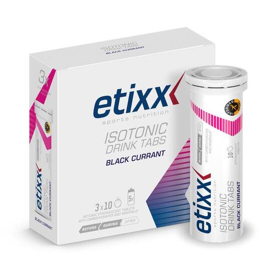 Etixx Isotonic Drink Tabs Zwarte Bes 3x10 Bruistabletten