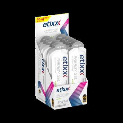 Etixx isotonic drink energy gel appel 12x60ml