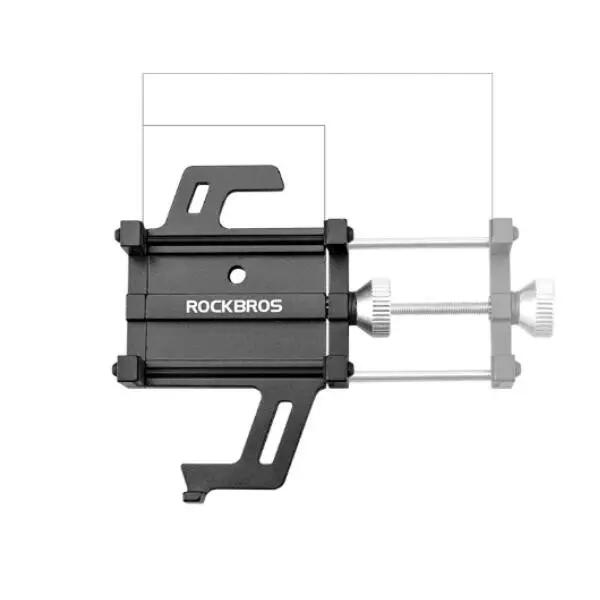 Rowerowy uchwyt na telefon, smartfon metalowy ROCKBROS 3/7