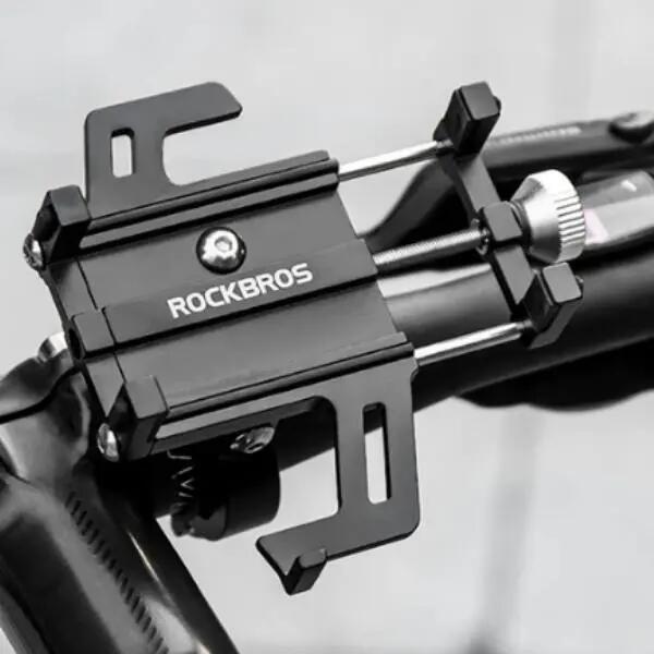 Rowerowy uchwyt na telefon, smartfon metalowy ROCKBROS 7/7