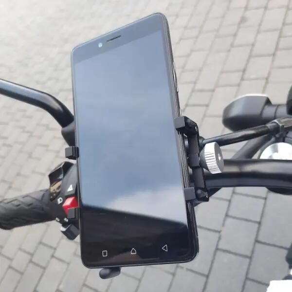 Rowerowy uchwyt na telefon, smartfon metalowy ROCKBROS 4/7